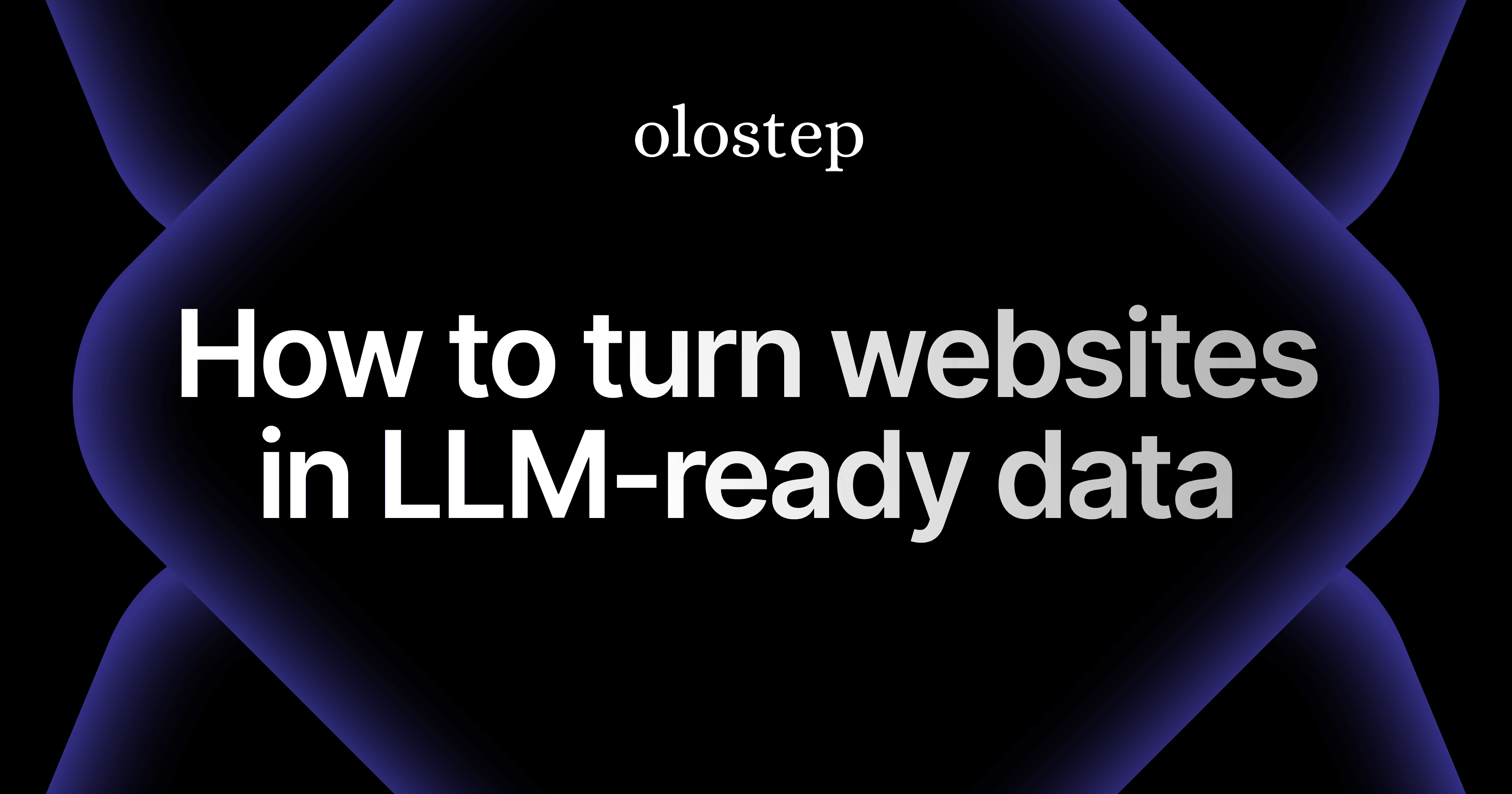 Turn Websites into LLM-Ready Data